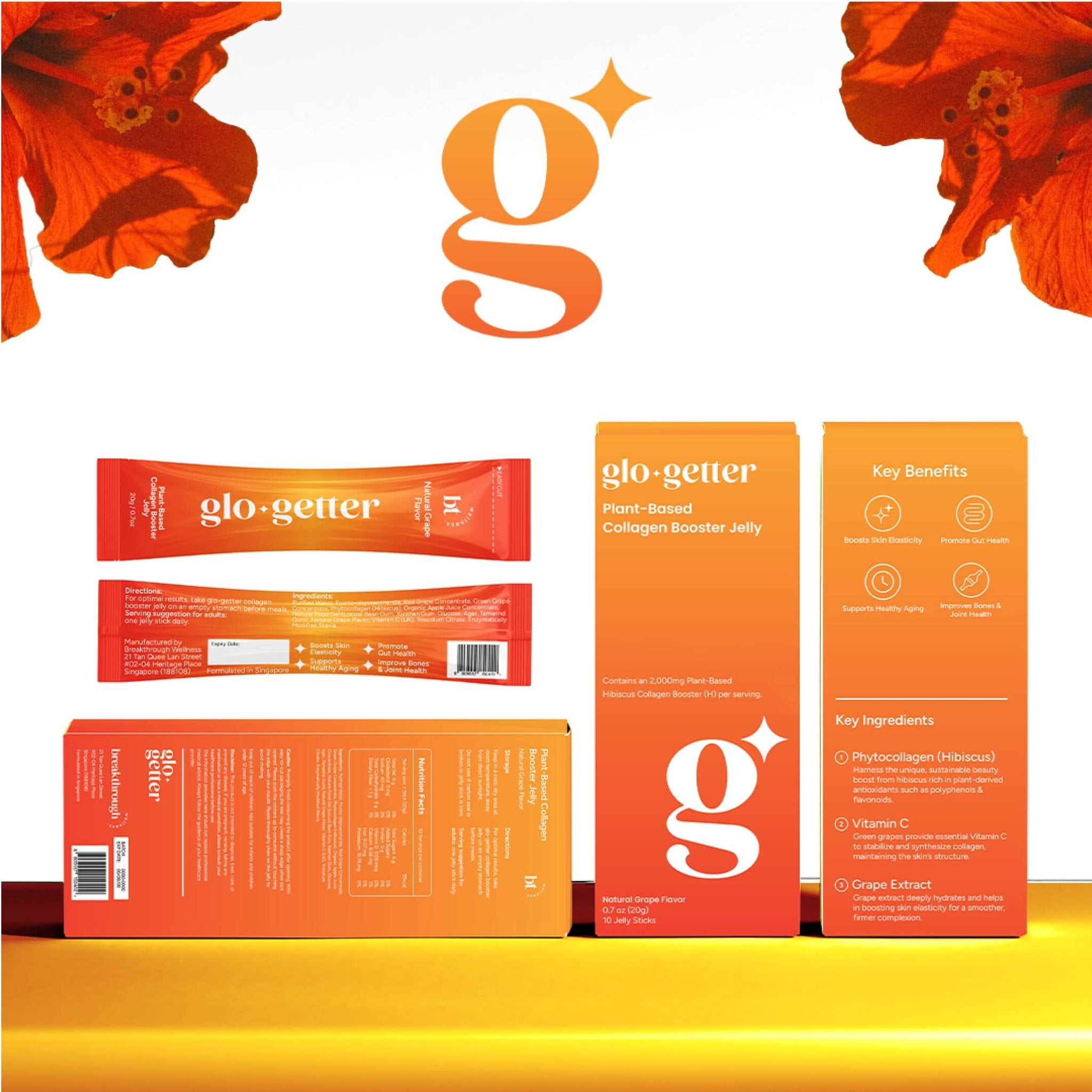 Glo-getter collagen booster jelly stick; collagen supplement; beauty; health; wellness