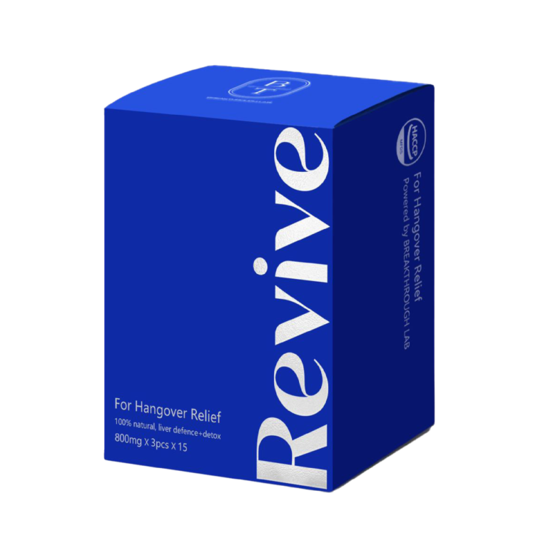 box of Revive anti hangover pill