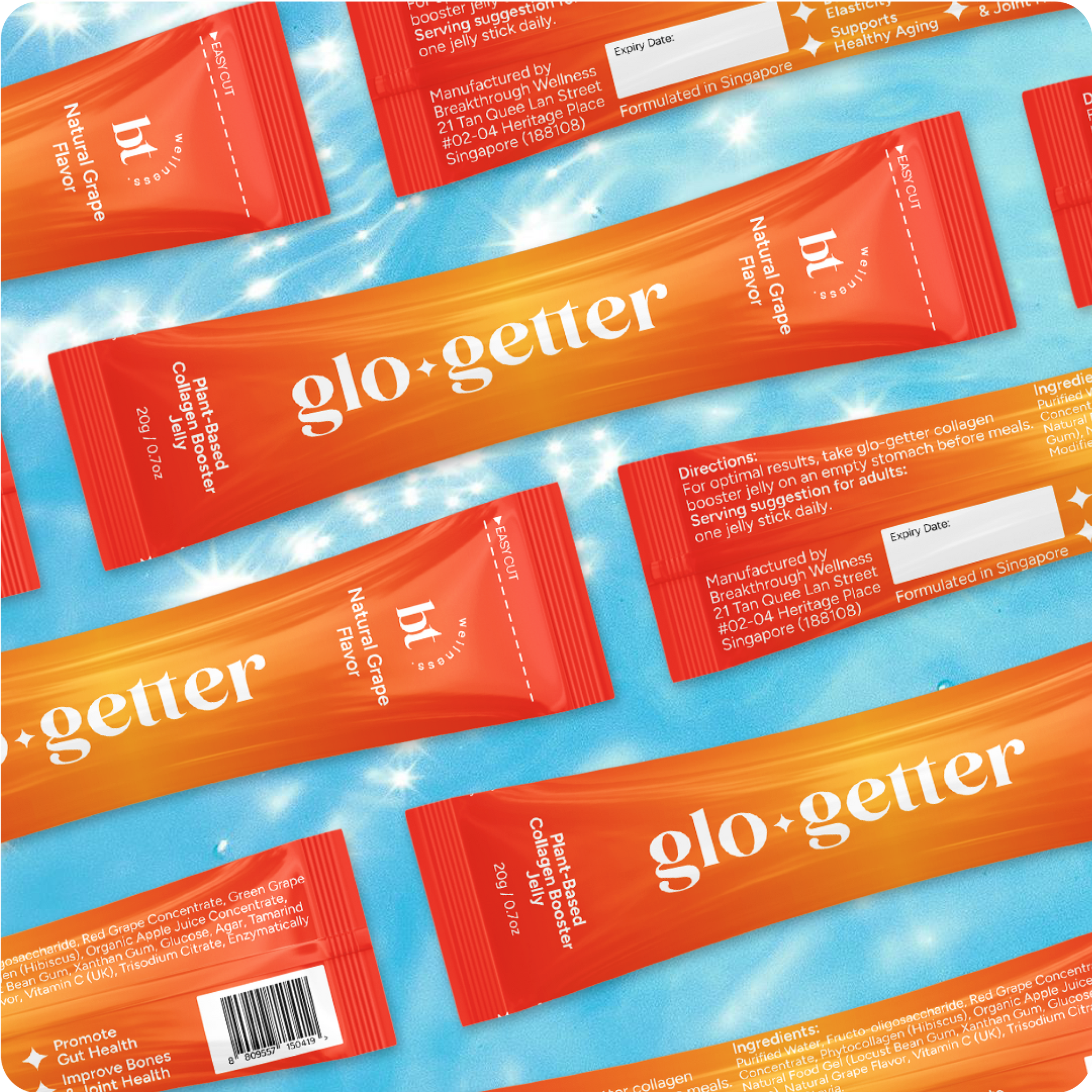 Glo-getter Collagen Booster Jelly Sticks